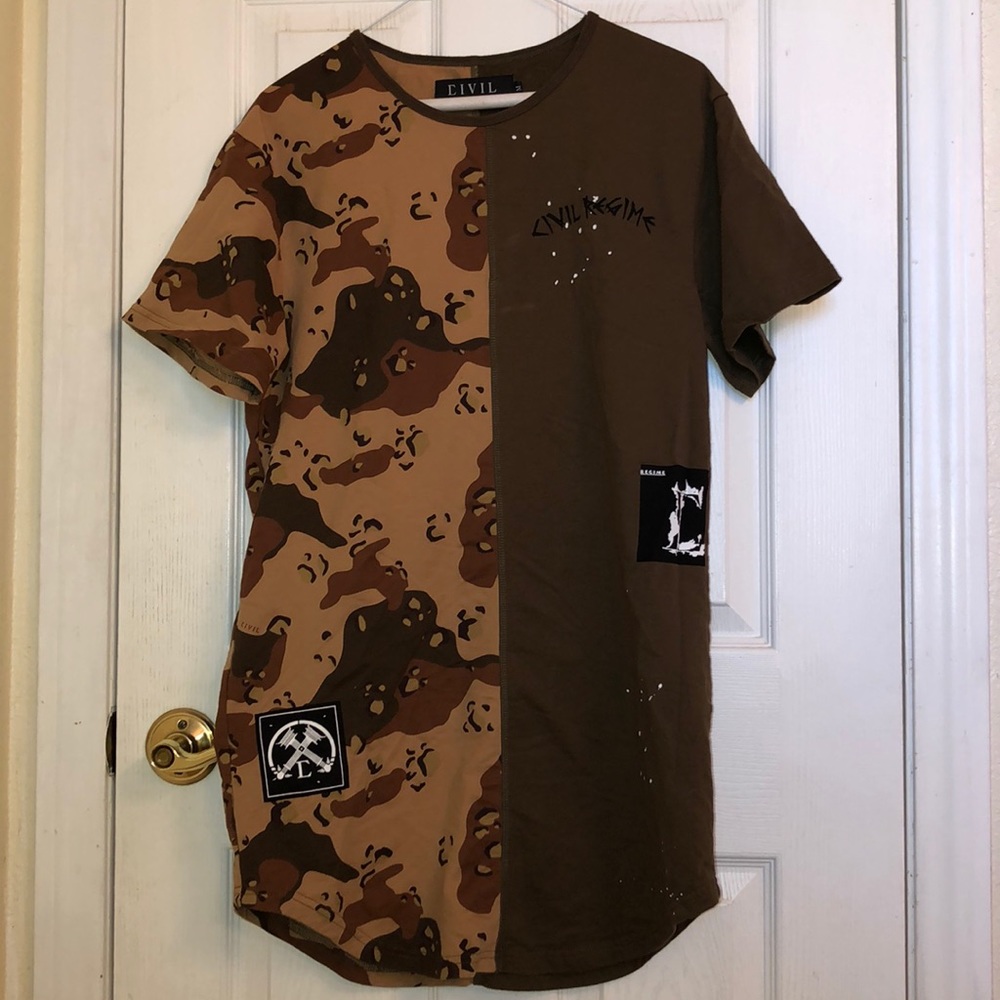 Civil Regime Tshirt with two different patterns